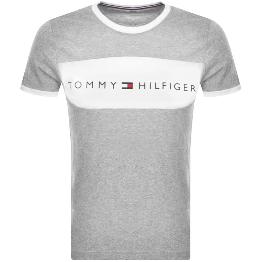Alternative Image for ProductTommy Hilfiger Lounge Logo Flag T Shirt Grey1